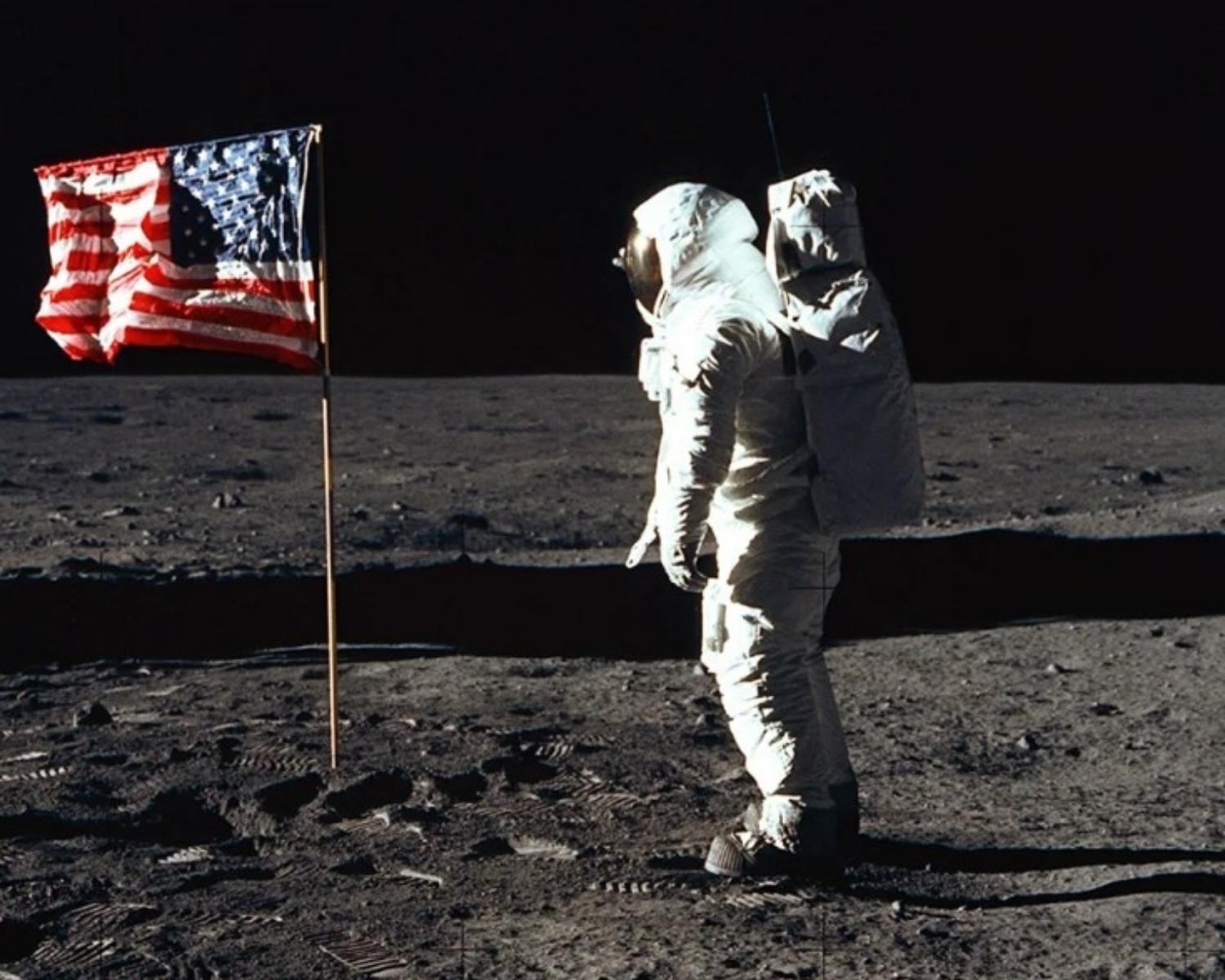 American Flag Looks Like It Is Flapping In The Wind