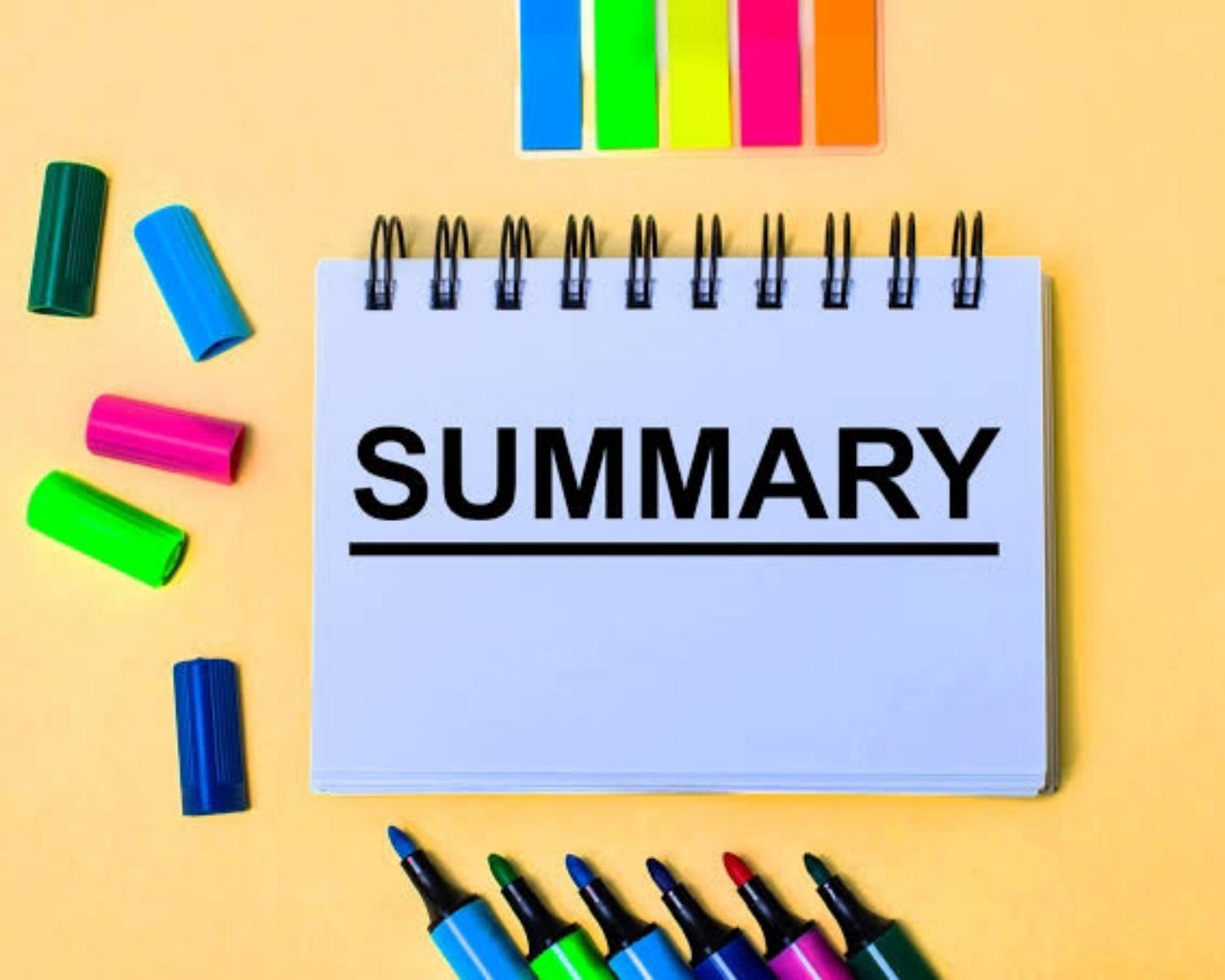 Summary and main takeaways 