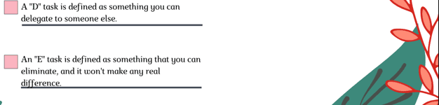 <p><strong>A "C" task is somet...