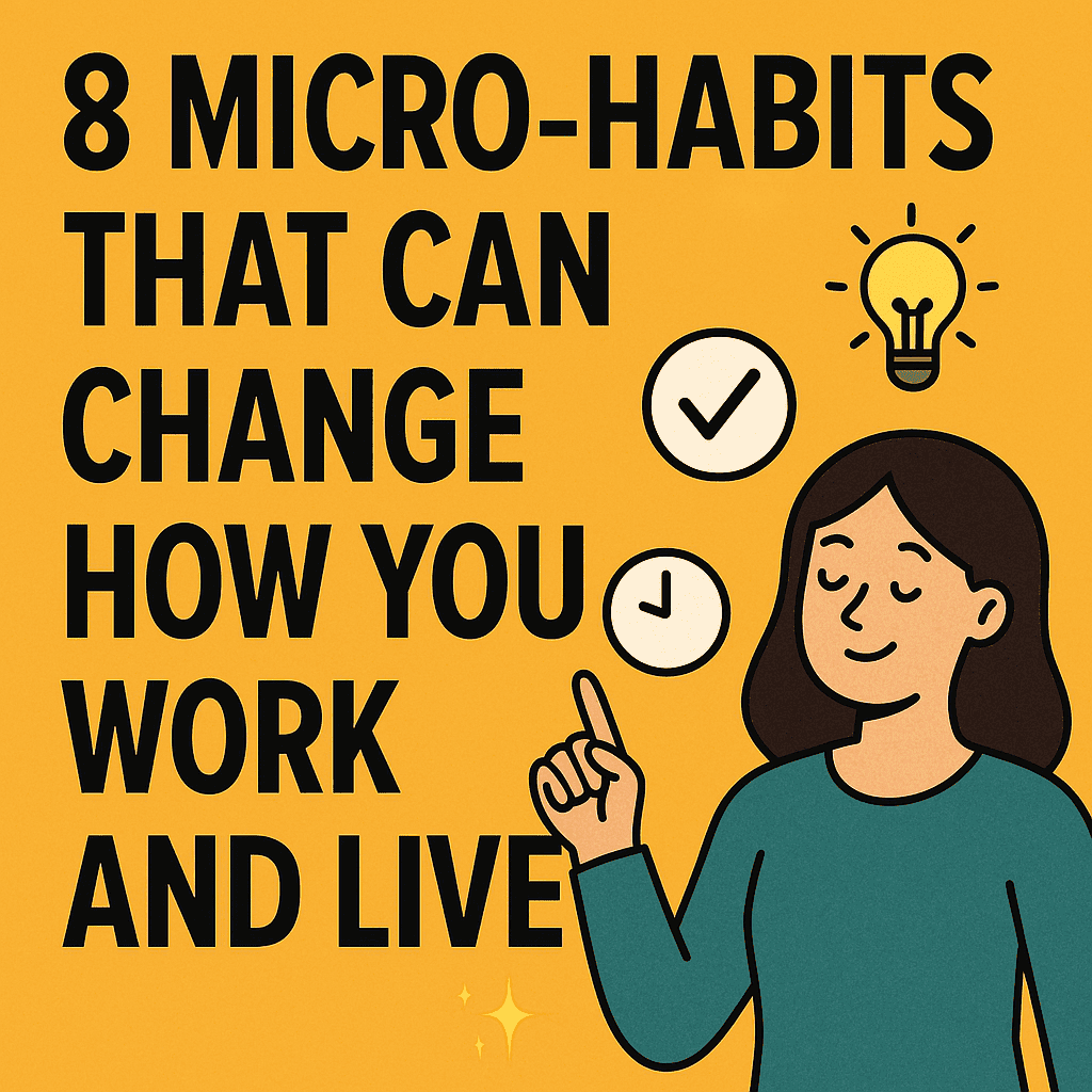 8 Micro-Habits That Can Change How You Work and Live✨